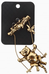 Брошь «Кот на качелях» - Фото 3