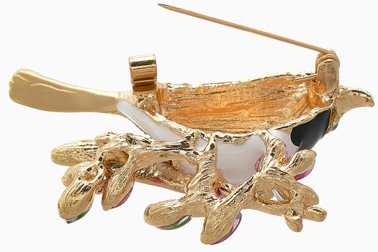 Брошь «Птичка-синичка»