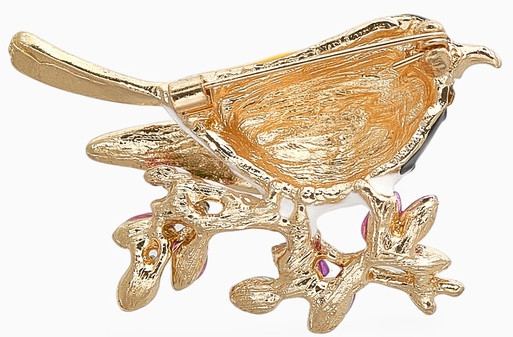 Брошь «Птичка-синичка»