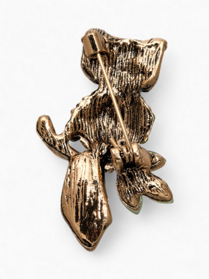 Брошь «Сова на ветке»