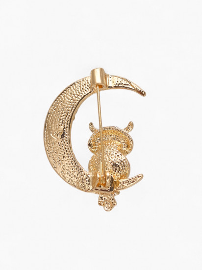 Брошь «Сова на месяце»