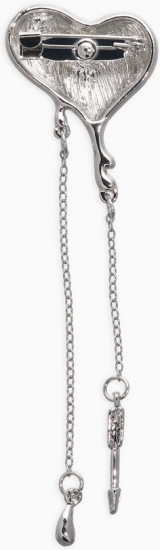 Брошь «Сердце. Корейский стиль»