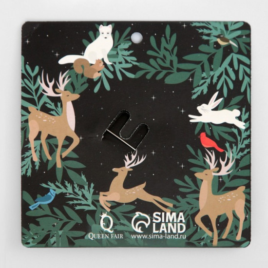 Брошь новогодняя «Олень»