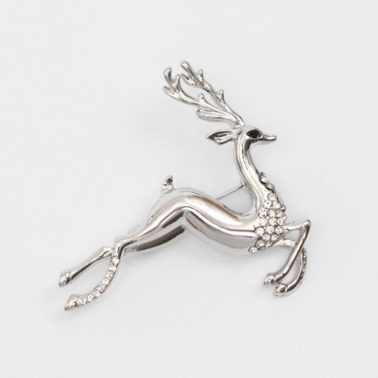 Брошь новогодняя «Олень»