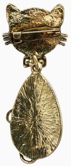 Брошь этника «Кошка радужная»