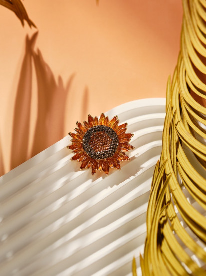 Брошь-кулон «Подсолнух»