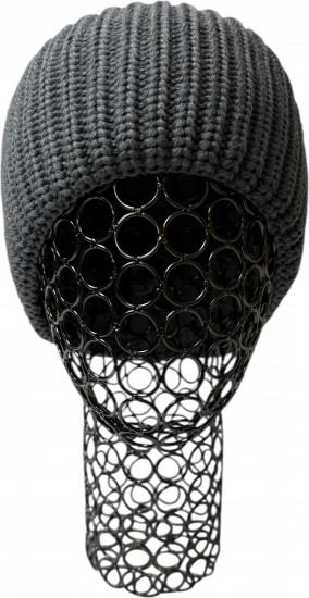 Шапка «Полоски-косички»