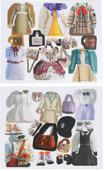 Игра развивающая на магнитах «Одень куклу: бренды»