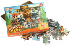 Пазл «Животные в лесу» - Фото 1