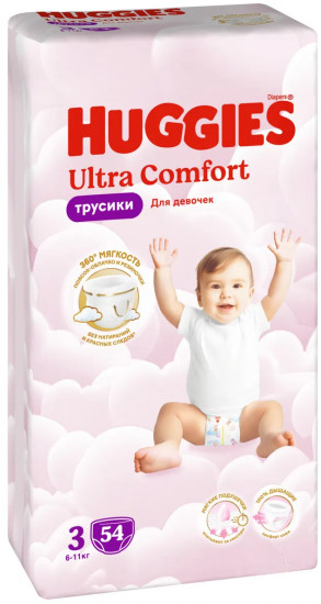 Подгузники-трусики для девочек