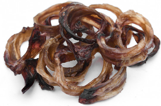 Лакомство для собак «Трахея говяжья. Кольца малые S»