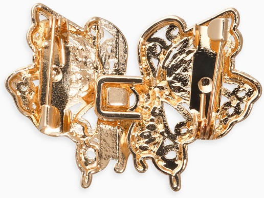 Зажим для кардигана «Ажур. Бабочка»