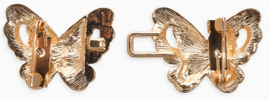 Зажим для кардигана «Ажур. Бабочки»