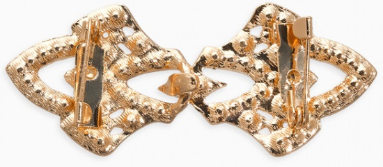 Зажим для кардигана «Ажур. Винтажные пики»