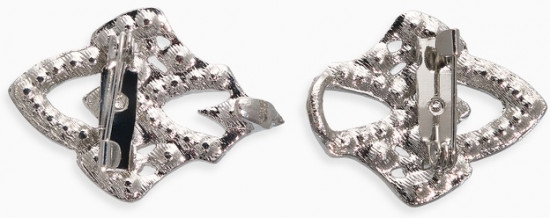 Зажим для кардигана «Ажур. Винтажные пики»