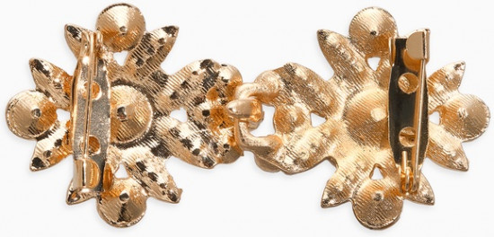 Зажим для кардигана «Ажур. Гербер»