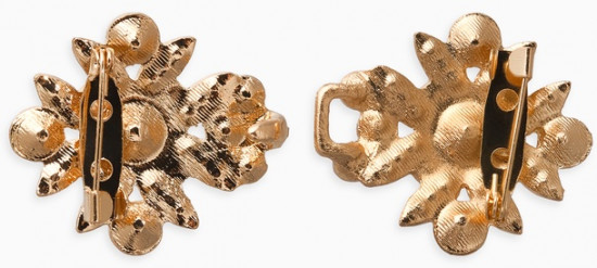 Зажим для кардигана «Ажур. Гербер»