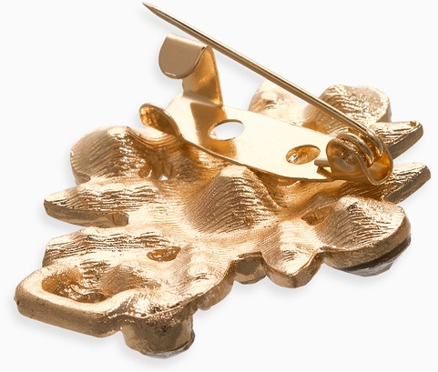 Зажим для кардигана «Ажур. Гербер»