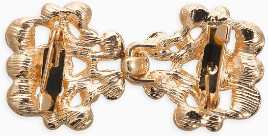 Зажим для кардигана «Ажур. Завитки»