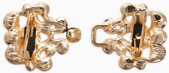 Зажим для кардигана «Ажур. Завитки»