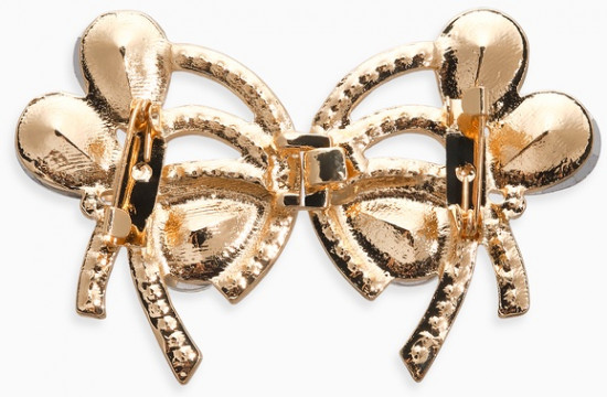 Зажим для кардигана «Ажур. Капельки»