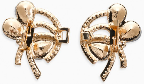 Зажим для кардигана «Ажур. Капельки»