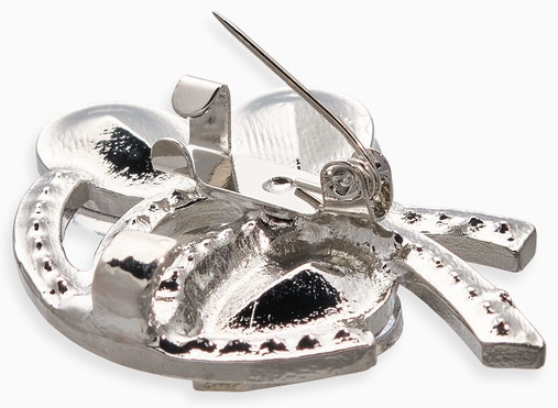 Зажим для кардигана «Ажур. Капельки»