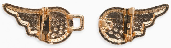 Зажим для кардигана «Ажур. Крылья»