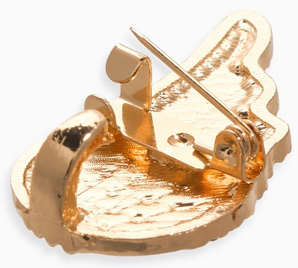 Зажим для кардигана «Ажур. Крылья»