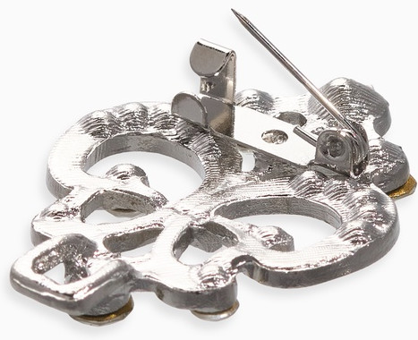 Зажим для кардигана «Ажур. Лилия»