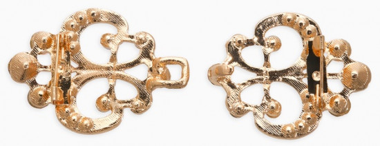 Зажим для кардигана «Ажур. Лилия»