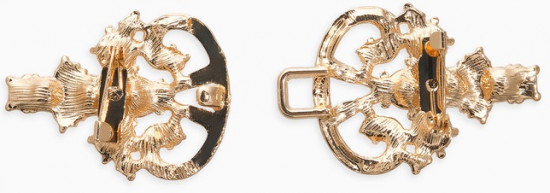 Зажим для кардигана «Ажур. Пика»