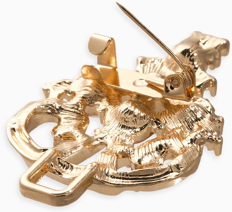 Зажим для кардигана «Ажур. Пика»