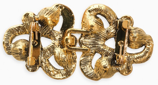 Зажим для кардигана «Ажур. Узел»