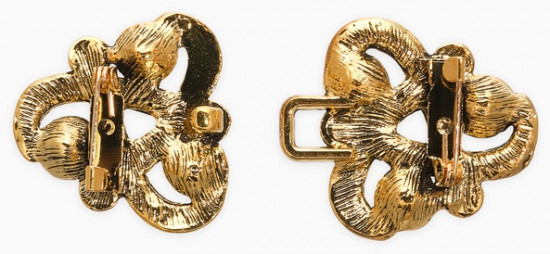 Зажим для кардигана «Ажур. Узел»