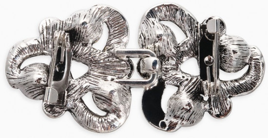 Зажим для кардигана «Ажур. Узел»