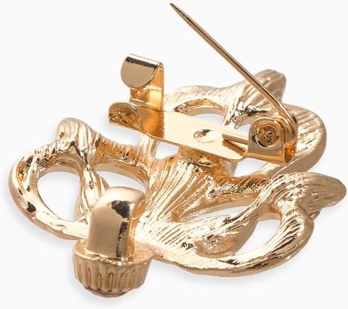 Зажим для кардигана «Ажур. Цветы»