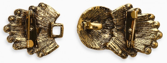 Зажим для кардигана «Перья»