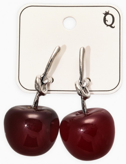 Серьги «Вишня узелком»