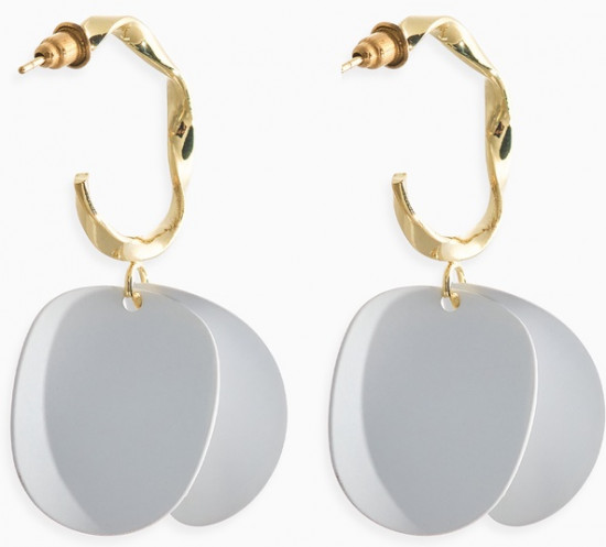 Серьги «Лепесточки на кольце»