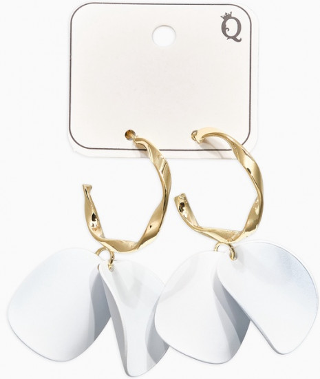 Серьги «Лепесточки на кольце»