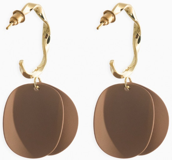 Серьги «Лепесточки на кольце»