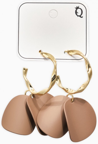 Серьги «Лепесточки на кольце»