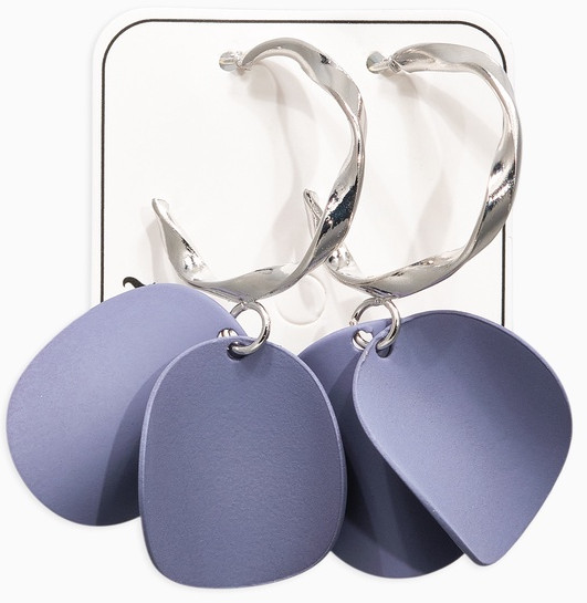 Серьги «Лепесточки на кольце»