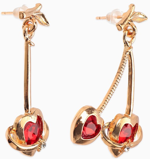 Серьги «Сердечная вишня»