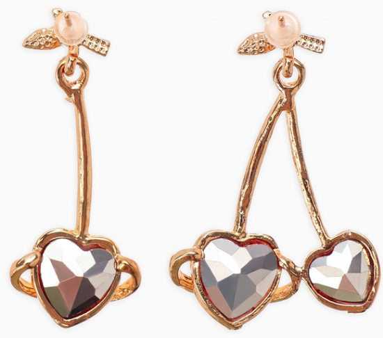 Серьги «Сердечная вишня»