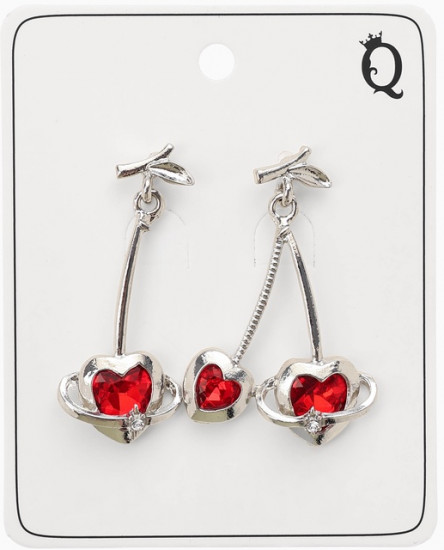 Серьги «Сердечная вишня»