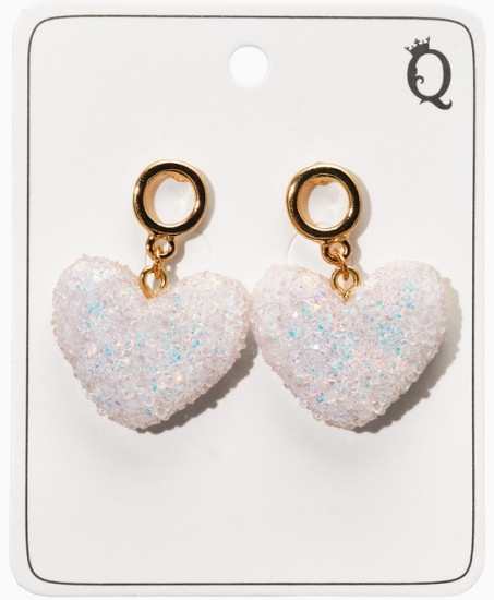 Серьги «Сердце сахарное»