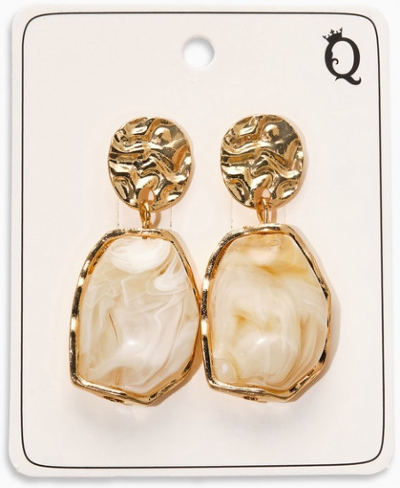 Серьги «Стиль камня»