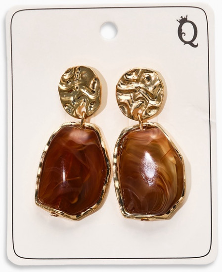 Серьги «Стиль камня»